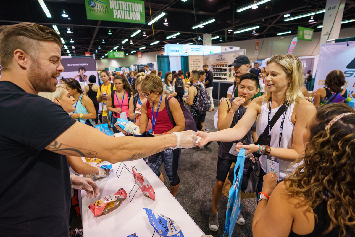Fitness and Nutrition Expo at the 2019 IDEA World Convention