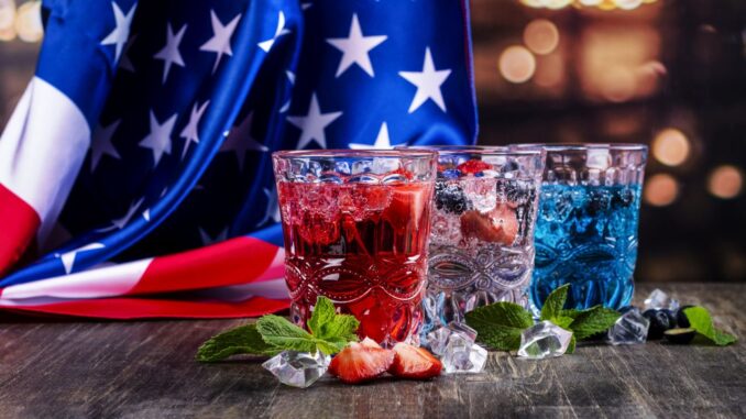Drinks for celebration 4th of july